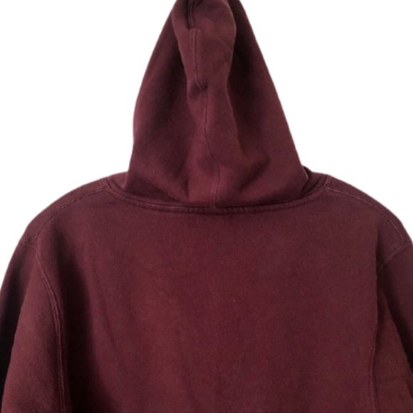 Obey Burgundy Floral/Figural Warrior Logo Hoodie - M - Picture 9 of 11